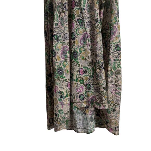 Zadig & Voltaire Karolina Ruffled Paisley Short Sleeve Midi Dress Size Small - Picture 6 of 11